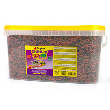 Cichlid Red&Green Large Sticks 10l / 3kg