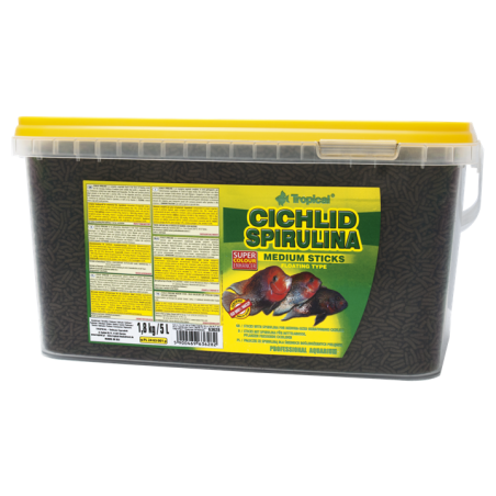 Cichlid Spirulina Medium Sticks 5l / 1,8kg