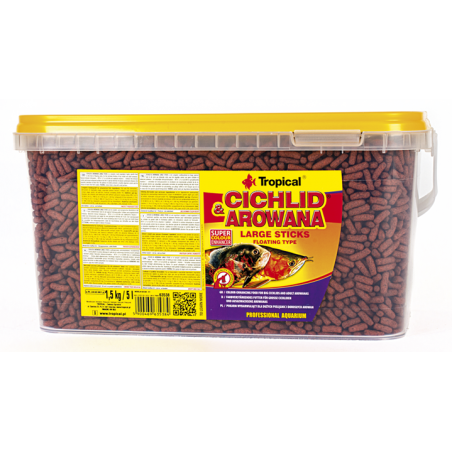 Cichlid&Arowana Large Sticks 5l / 1,5kg