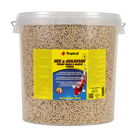 Koi&Goldfish Wheat Germ&Garlic Sticks 21l / 1600g