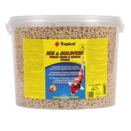 Koi&Goldfish Wheat Germ&Garlic Sticks 11l /900g